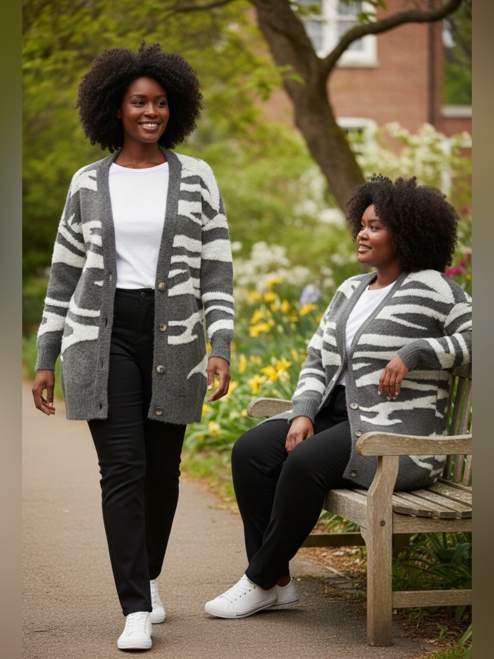 NWT Michael Stars LA Nell Cardigan Long sleeve button down size 2X